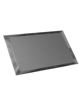 ГМП-12х24-Зеркальная плитка графит матовый прямоугольник 120х240мм фацет 10мм