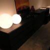 Светящийся шар LED белый 30см для улицы в интерьере прихожей