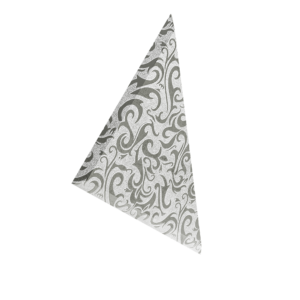 ТЗСАл-3 Плитка треугольная зеркальная серебряная “Алладин-3” (250*250мм) уп. 10 шт.