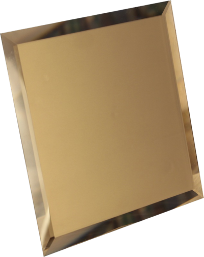 БМК-18-Зеркальная плитка бронза матовый квадрат 180х180мм фацет 10мм