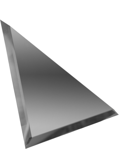 ГУ-15-Зеркальная плитка графит угол 150х150мм фацет 10мм