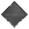 ГМК295-Зеркальная потолочная плитка графит матовый квадрат 295х295мм фацет 10мм