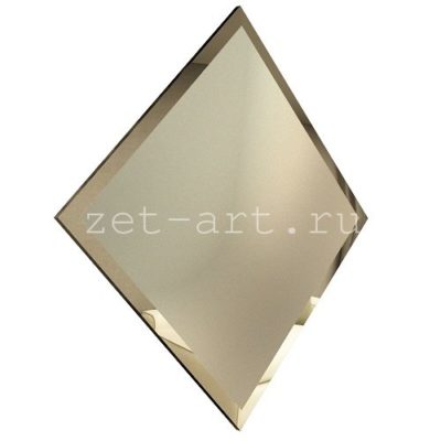БМК-25-Зеркальная плитка бронза матовый квадрат 250х250мм фацет 10мм