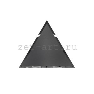 РГМУ200х170-Зеркальная плитка Полуромб графит матовый угол 200х170мм фацет 10мм