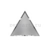 РСМП100х340-Зеркальная плитка Полуромб серебро матовое прямой 100х340мм фацет 10мм