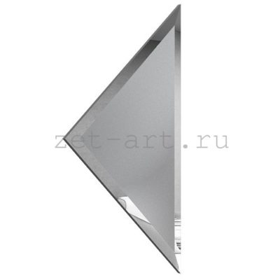 СМУ-25-Зеркальная плитка серебро матовый угол 250х250мм фацет 10мм